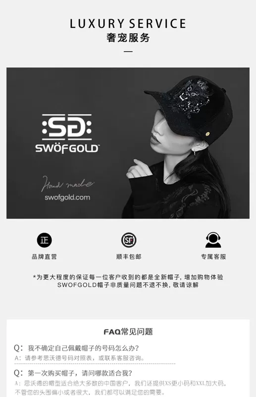 SWOFGOLD / Siwode Bonnie Thỏ Thủ công Đính cườm Thêu Thời trang Xu hướng Bóng chày Mũ lưỡi trai Vịt Lưỡi Thể thao Mũ - Mũ thể thao