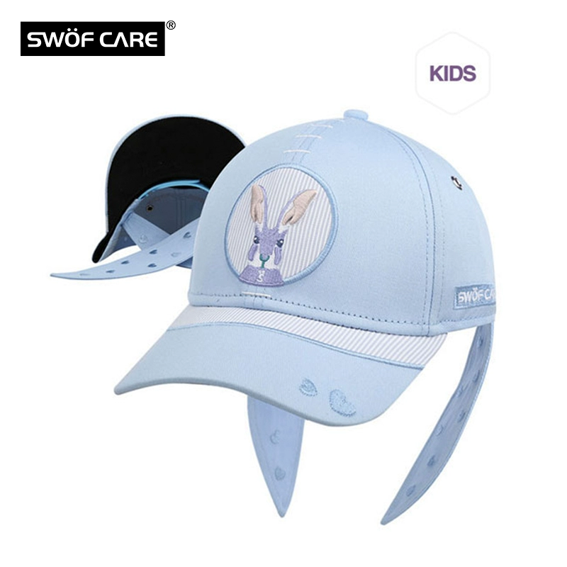 SWOFCARE thời trang thêu 3D mũ lưỡi trai thể thao KIDS mũ lưỡi trai lưỡi vịt che nắng mũ lưỡi trai cho bé - Mũ thể thao