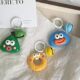 Cute and Quirky Geometric Big-Mouth Bell Keychain, Adorable Pendant Doll, Student Couple Backpack Bag Decoration Accessory