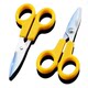 Scissors for Home Use, Small Round-Headed, Thickened Stainless Steel, Precision-Cut, Portable, Special for Cutting Wires, Powerful Manual Scissors