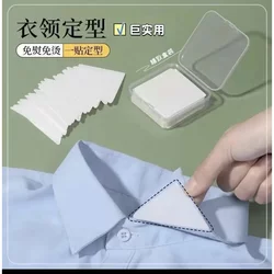 Collar Corner Shaping Stickers for Shirts and Polo Shirts, Prevent Corners from Warping or Curling, Breathable Fixed Collar Stickers