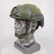 FAST tactical helmet ABS plastic outdoor training helmet adjustable CS game summer breathable round hole cycling helmet
