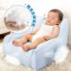 Hands-Free Feeding Chair for Infants, Cartoon Design, Breathable Cotton, Can Recline and Sleep