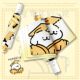 Abstract umbrella line puppy emperor expression pack fully automatic umbrella female sunny umbrella dual-use folding vinyl sun protection
