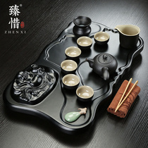 Zhenxie solid wood household tea tray simple size mini tea tray Tea Sea tea ceremony kung fu tea set