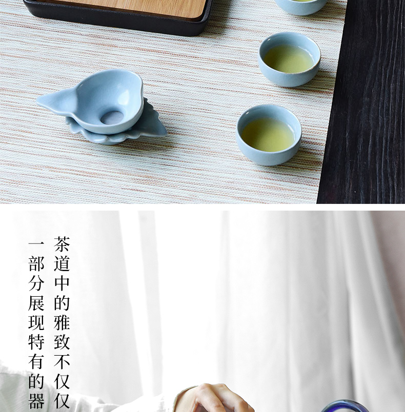 Restoring ancient ways become precious little ceramic kung fu tea sets tea tray household dry tea tea tea leaves cylinder washing water to wash water jar