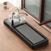 Zhen Wei modern electric pottery stove cooking integrated tea tray kung fu tea set home Tea Wujin stone size tea table