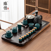 Zhenxie black sandalwood fully automatic tea tray kung fu tea set home living room office high-end small tea table