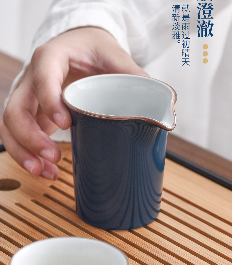 "Precious little ji blue household ceramics fair keller points to the machine manual kung fu tea tea set and a cup of hot sea and a cup of tea