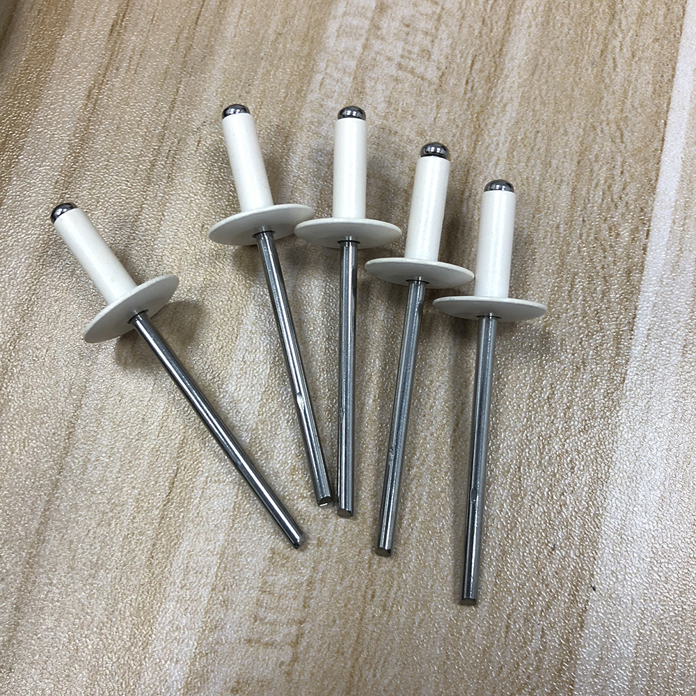 High strength 5154 aluminum magnesium alloy cap shell 304 stainless steel nail core rust pull rivet cement plate sunk head