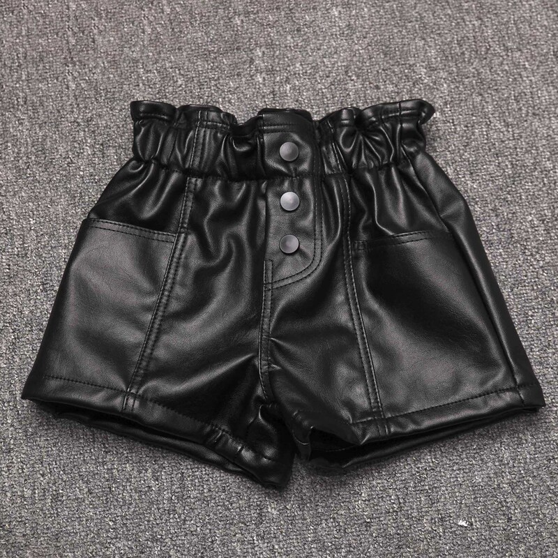 Girls' Shorts for Autumn and Winter, Stylish Pu Versatile Children's Leather Shorts, New Children's Clothing, New Girls' Leggings and Boot Shorts Girls' Shorts for Autumn and Winter, Stylish Pu Versatile Children's Leather Shorts, New Children's Clothing, New Girls' Leggings and Boot Shorts