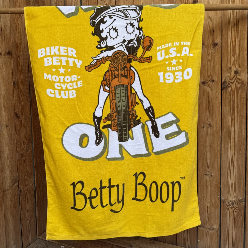 Cartoon Anime Pure Cotton Bath Towel for Men and Women, Swimming Absorbent Towel, All-Cotton Soft Absorbent Export Japanese Betty Boop
