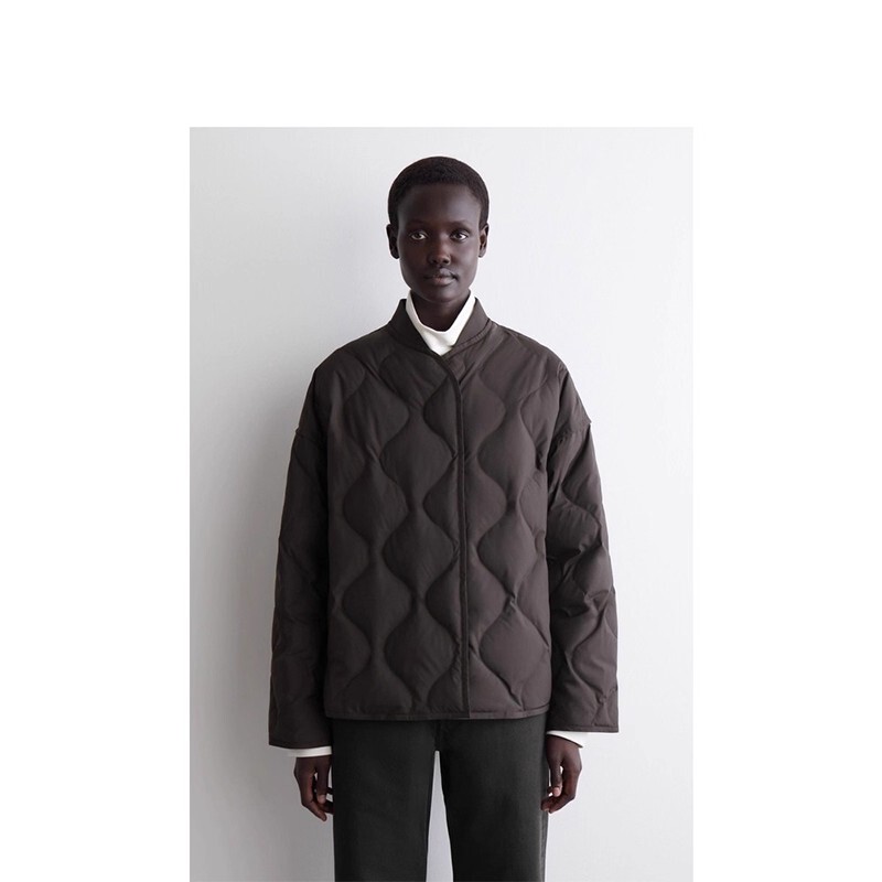 Original Women's Clothing 2025 Autumn High-Fashion Quilted down Jacket with Diamond Texture 1205863007