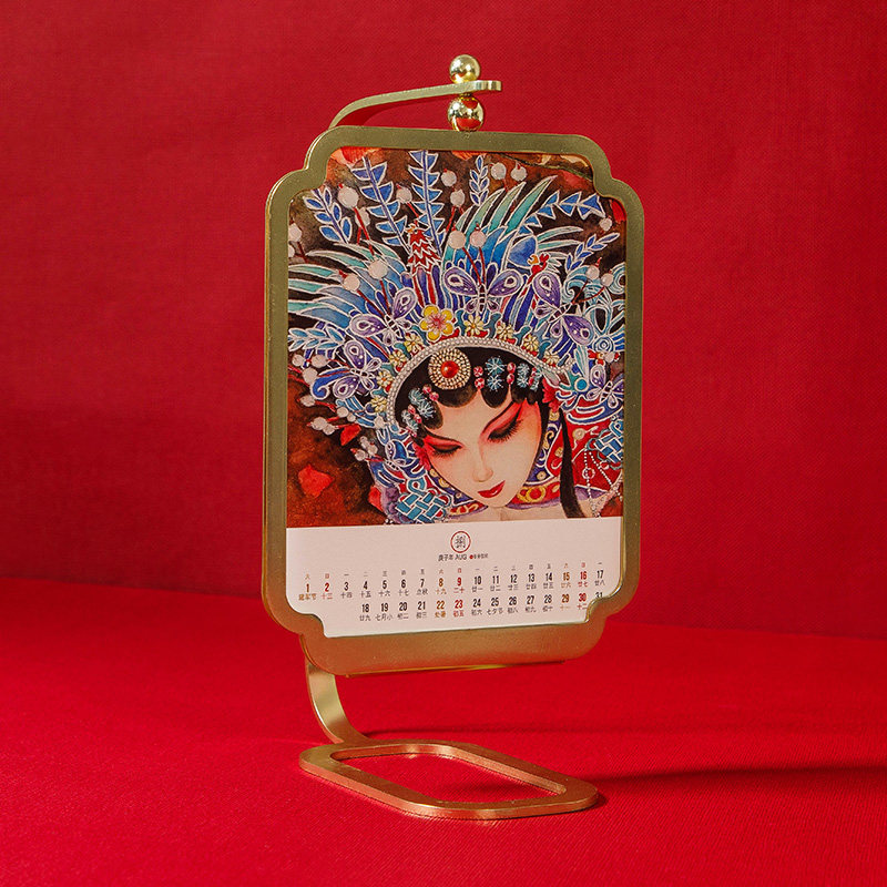 2021 Desk Calendar Creativity Festive Desktop Metal Calendar Pendulum Book to please the time Gift Box Fashion Countdown Reminder Card Personality Lunar Calendar
