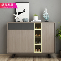 Shoe cabinet household door large-capacity entrance cabinet storage cabinet solid wood locker multi-layer economical living room furniture