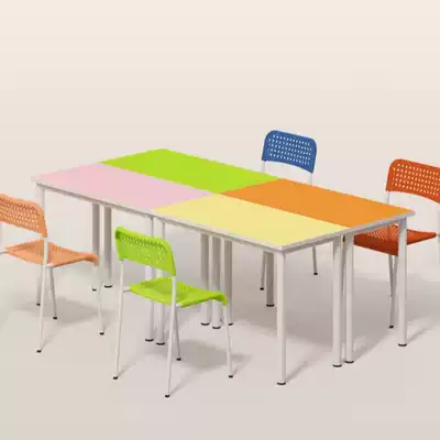 School education and training institutions table and chair Group psychological counseling room activity table round splicing combination table and chair