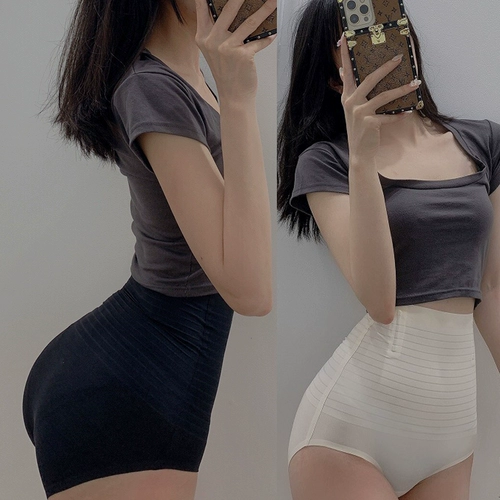 Ультратонкий охлаждающий утягивающий пояс на талию, сексуальные штаны, шелковый антибактериальный корсет, комбинезон, леггинсы, высокая талия