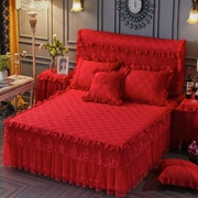 Dày ấm bông giường bedspread giường váy váy ngủ Hàn giường công chúa bìa trượt và bông bìa 1,8 Li mảnh - Váy Petti