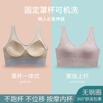 Modale integrated chest mat adolescent underwear without magnetic girl gathered girl female latex chest