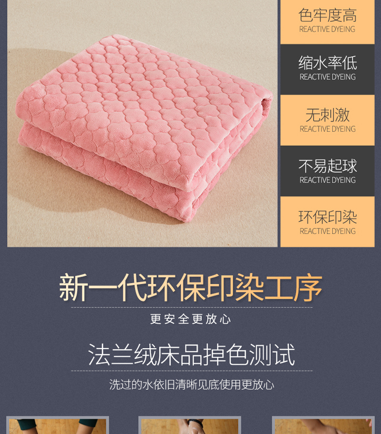Nệm là luật flannel dày Levin nhung nệm 0.9m1.8m có thể gập lại máy chống trượt sinh viên rửa nệm - Nệm nệm gòn ép