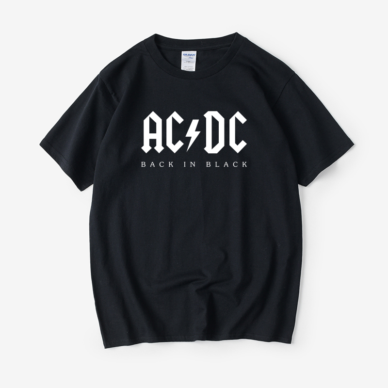 Rock and Roll Acdc Ac/Dc Band Highway Rock Gold T-Shirt Short-Sleeved Crew Neck Summer Unisex Couple Rock and Roll Acdc Ac/Dc Band Highway Rock Gold T-Shirt Short-Sleeved Crew Neck Summer Unisex Couple