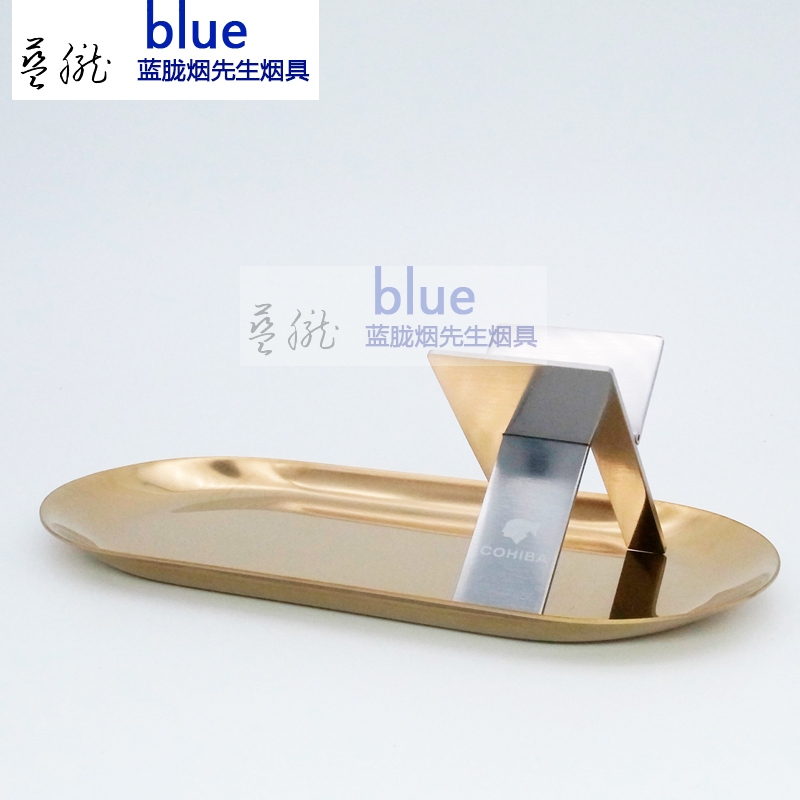 Cigar Ashtray All Metal Folding Tray Portable Ashtray