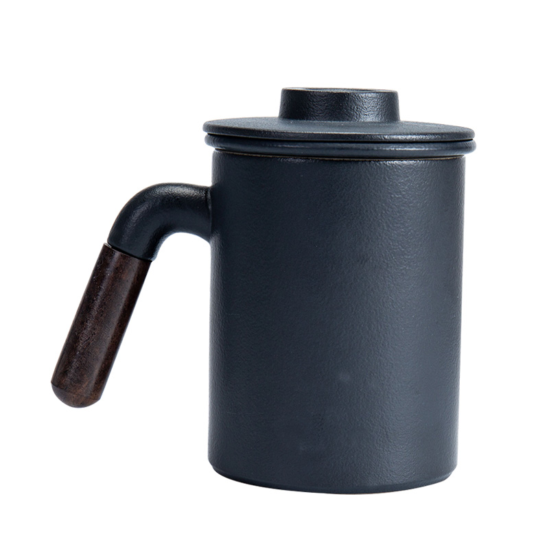 Contracted filtration separation of tea tea cup of office household ceramic tea cups with cover keller cup