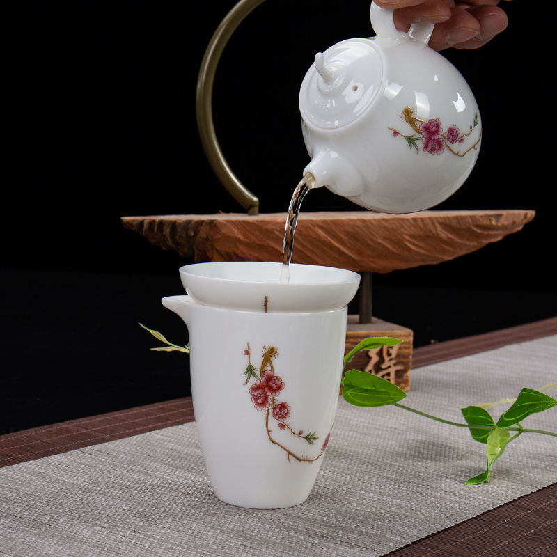 Jane quality ceramic tea set fair justice cup upset pot of tea tea tea accessories move tea machine leakage points by hand