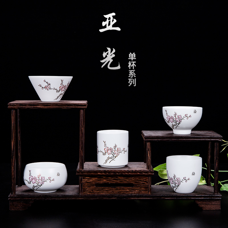 Inferior smooth white porcelain master sample tea cup of household ceramics kung fu tea set personal single cup tea accessories always hat to CPU