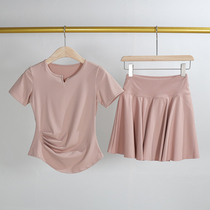 Summer Thin Tennis Suit Womens Fashion Professional Sports Fitness Running Training Cycling Suit Slimming Yoga Suit