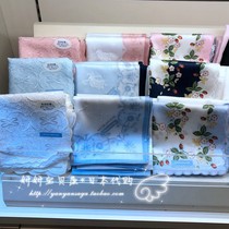 Spot Japanese purchase wedgwood small flower cotton Lady handkerchief scarf scarf Teachers Day gift