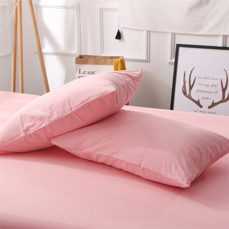 Bông giặt gối bông cotton đôi bông đơn giản màu rắn lưới gối người lớn hai gối mây