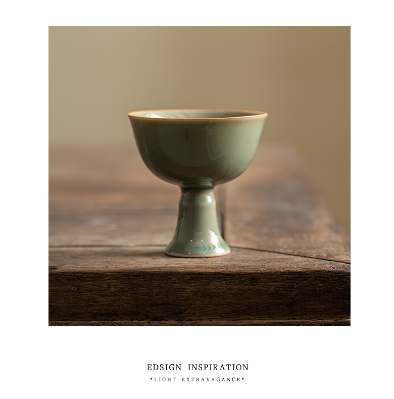 The Self - "appropriate for the content of the up celadon masters cup imitation song dynasty style typeface tall foot cup single sample tea cup restoring ancient ways suit kung fu tea set