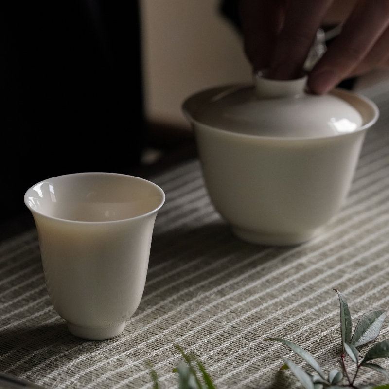 Self - "jingdezhen manual thin foetus sample tea cup ceramic cups kung fu tea cups cups tea set the master CPU