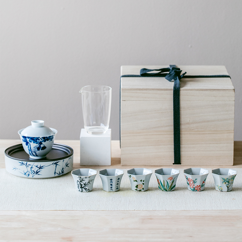 The Self - "appropriate content of jingdezhen hand - made manual pot of 12 water dry mercifully small Japanese tea tray filling dry mercifully