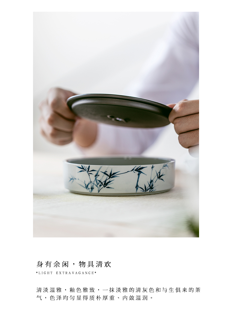 The Self - "appropriate content of jingdezhen hand - made manual pot of 12 water dry mercifully small Japanese tea tray filling dry mercifully