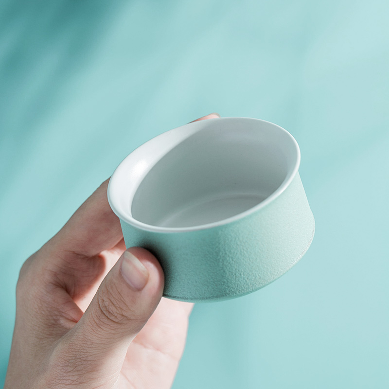 The Self - "appropriate material sample tea cup noggin kung fu tea set Japanese contracted and I ceramic cups coarse TaoChun matte enrolled color