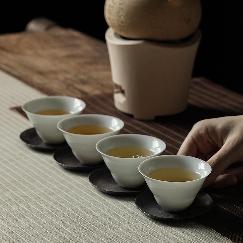 Jingdezhen kung fu tea master sample tea cup BeiYing white porcelain ceramic cups from the individual thin body