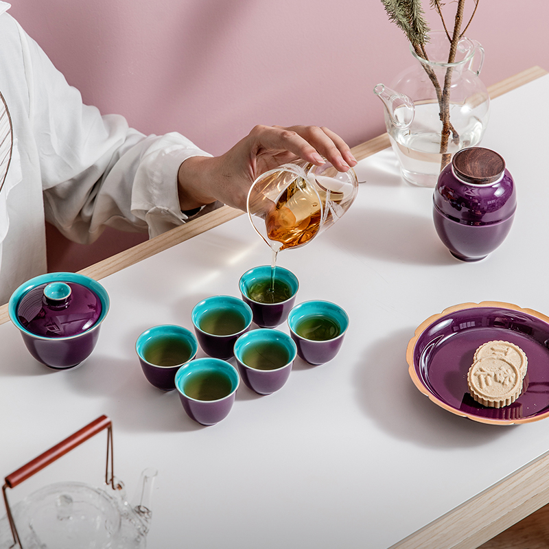 The Self - "appropriate content characteristics of purple Chinese teacups single sample tea cup cup cup of jingdezhen ceramics craft master cup kung fu