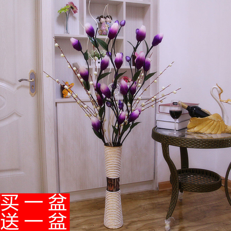Leaf pulse flower living room floor false flower simulation of dry flower jam flower dry tulip home decoration