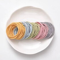 Leather ring tie hair simple thin high elastic small hair ring hair rope adult female tie rubber band leather sleeve head rope telephone