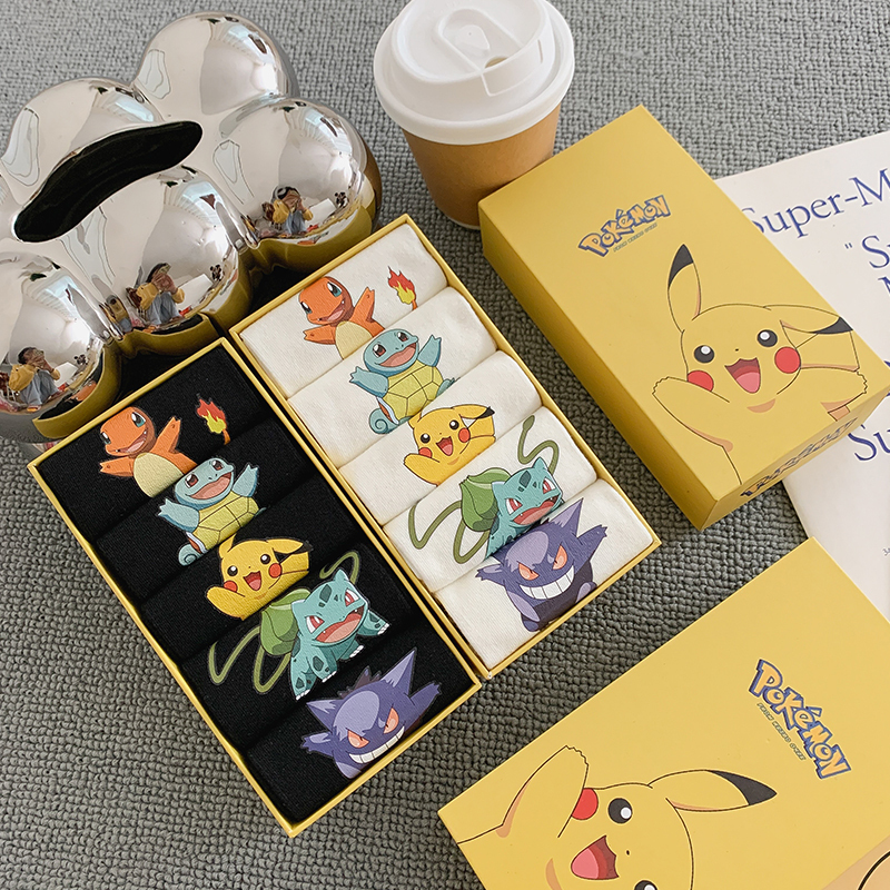 Men's Short Cotton Socks, Odor-Resistant, Sweat-Absorbent, Sports Cartoon Socks for Women, Trendy and Unique Couple Socks, Teen Socks