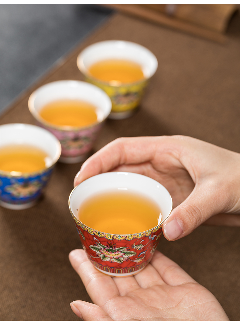 Ceramic kung fu tea cups hat cup white porcelain tea master single cup, bowl sample tea cup tea set