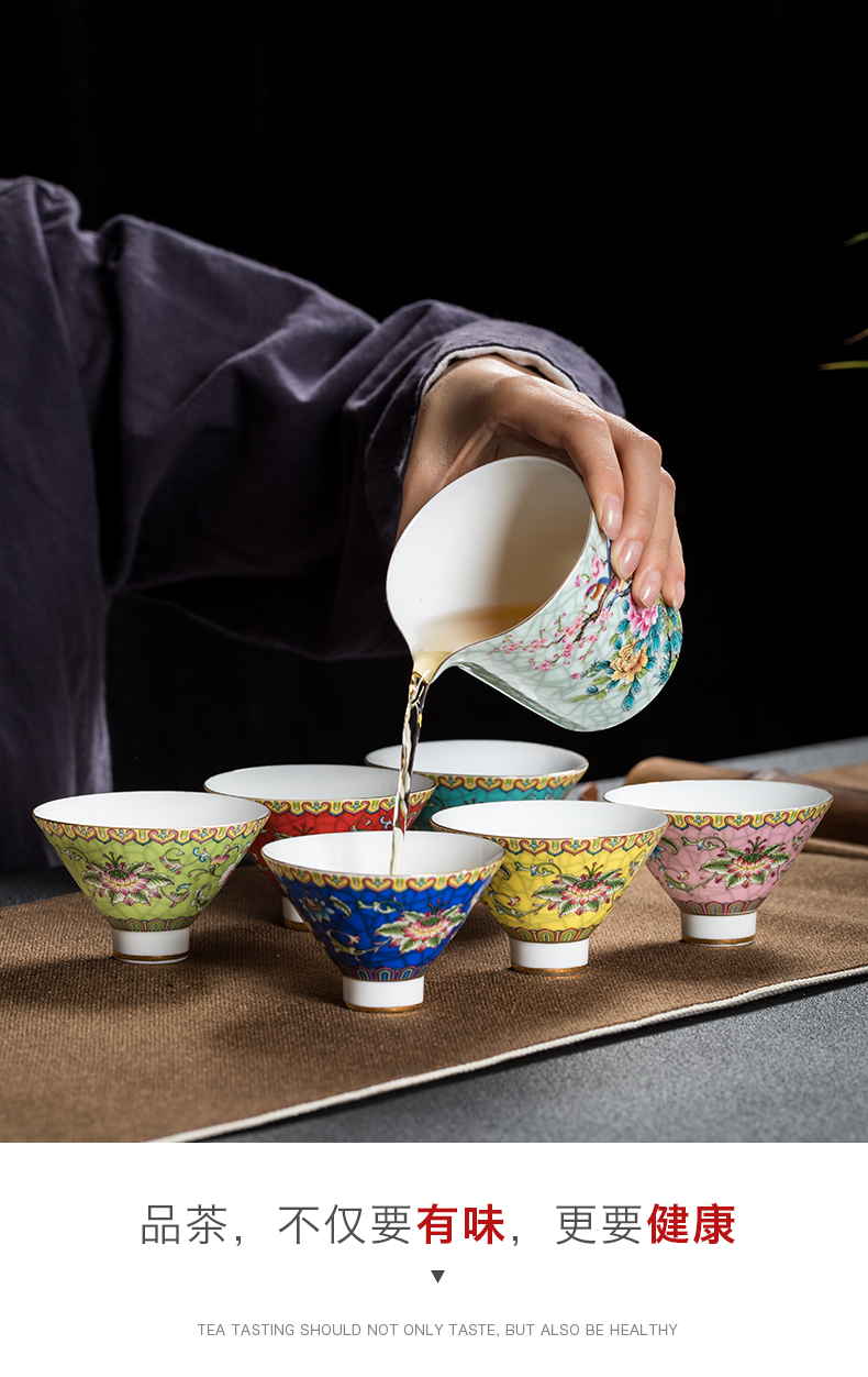 Ceramic kung fu tea cups hat cup white porcelain tea master single cup, bowl sample tea cup tea set