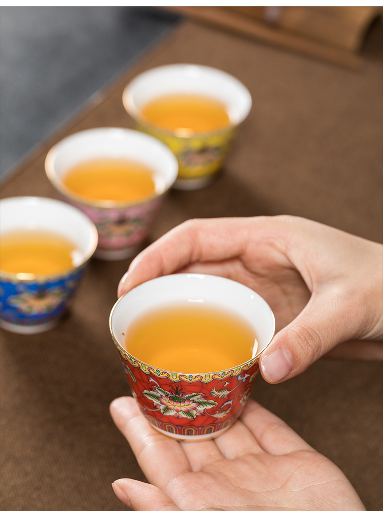Ceramic kung fu tea cups hat cup white porcelain tea master single cup, bowl sample tea cup tea set