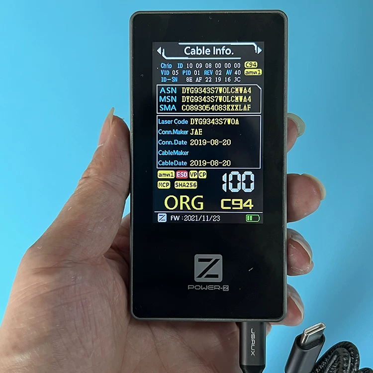 1.8m кабель питания с сертификацией MFI C94 PD быстрая зарядка эластичный плетеный кабель для iPhone8 x 14 12 13
