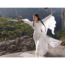 White fairy costume improved Hanfu woman costume Xiaolong Woman Liu Yifei costume costume Seven fairies photo costume
