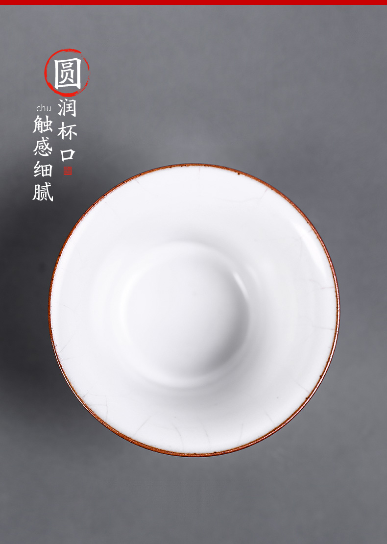 Jingdezhen hand - made peach blossom put only three tureen tea cups water point set a single large your up ceramic bowl with kung fu