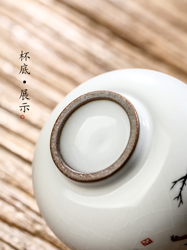 Pure manual your up zodiac master cup single CPU jingdezhen hand - made kung fu tea cups a single bowl sample tea cup