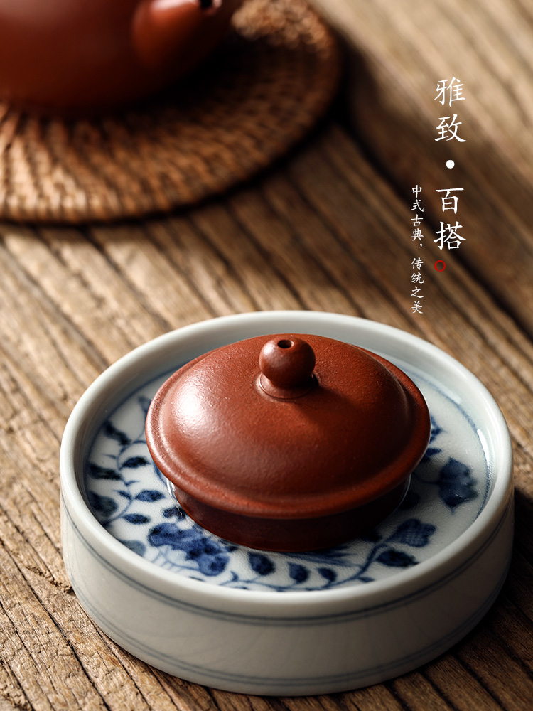 Jingdezhen pure manual yuan green cover buy blue cover a ceramic kung fu tea set with parts teapot cup mat hand - made mandarin duck